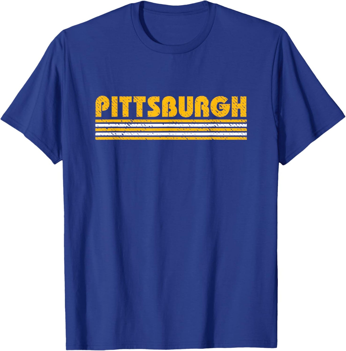 Pittsburgh Vintage 80s Retro Style T-Shirt - T-Shirt | Royal