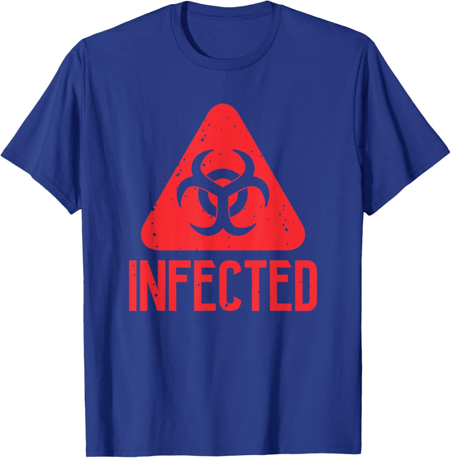 Infected Biohazard Symbol | Zombie Apocalypse T-Shirt - T-Shirt | Royal