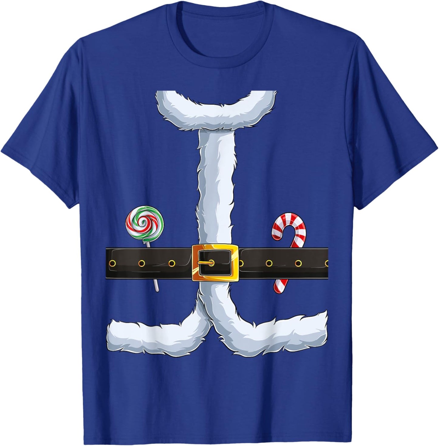 Christmas Santa Claus Costume Fun Santa Suit Xmas men women T-Shirt - T-Shirt | Royal