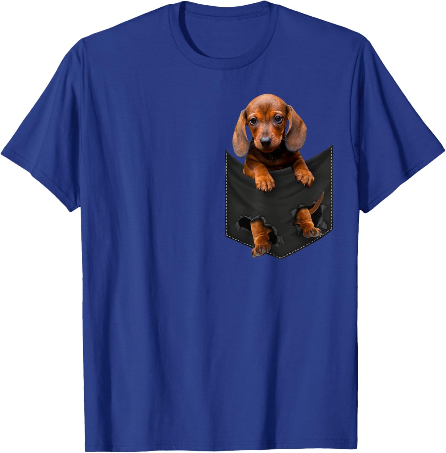 Funny Dachshund in Your Pocket for Wiener Doxie Lovers T-Shirt - T-Shirt | Royal