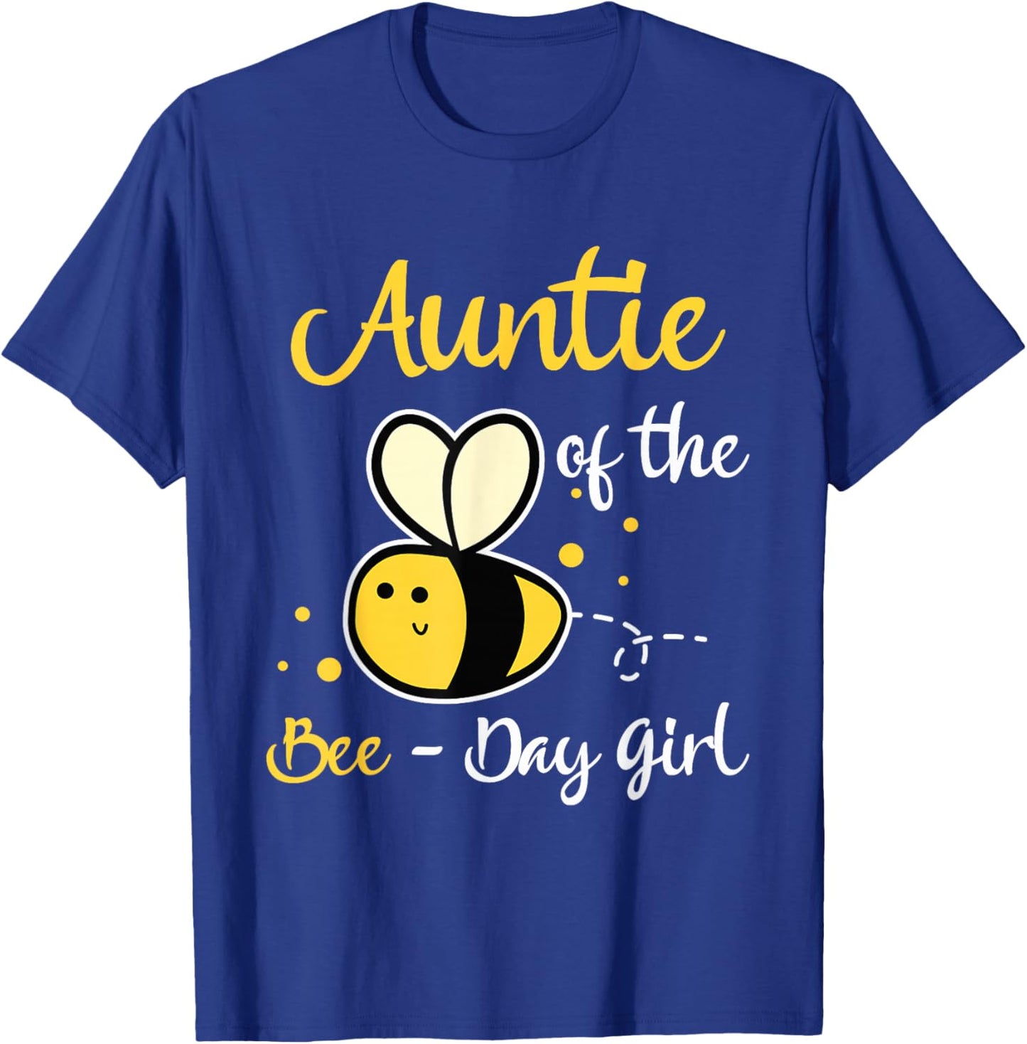 Auntie Of The Bee Day Girl Birthday Party T-Shirt - T-Shirt | Royal