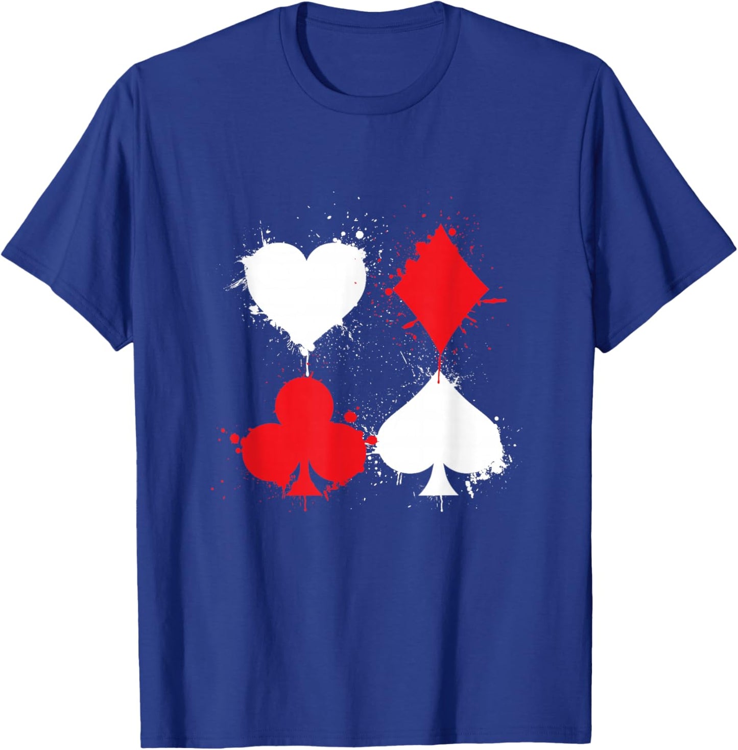Playing Cards Poker Heart Spade Diamond Club T-Shirt - T-Shirt | Royal