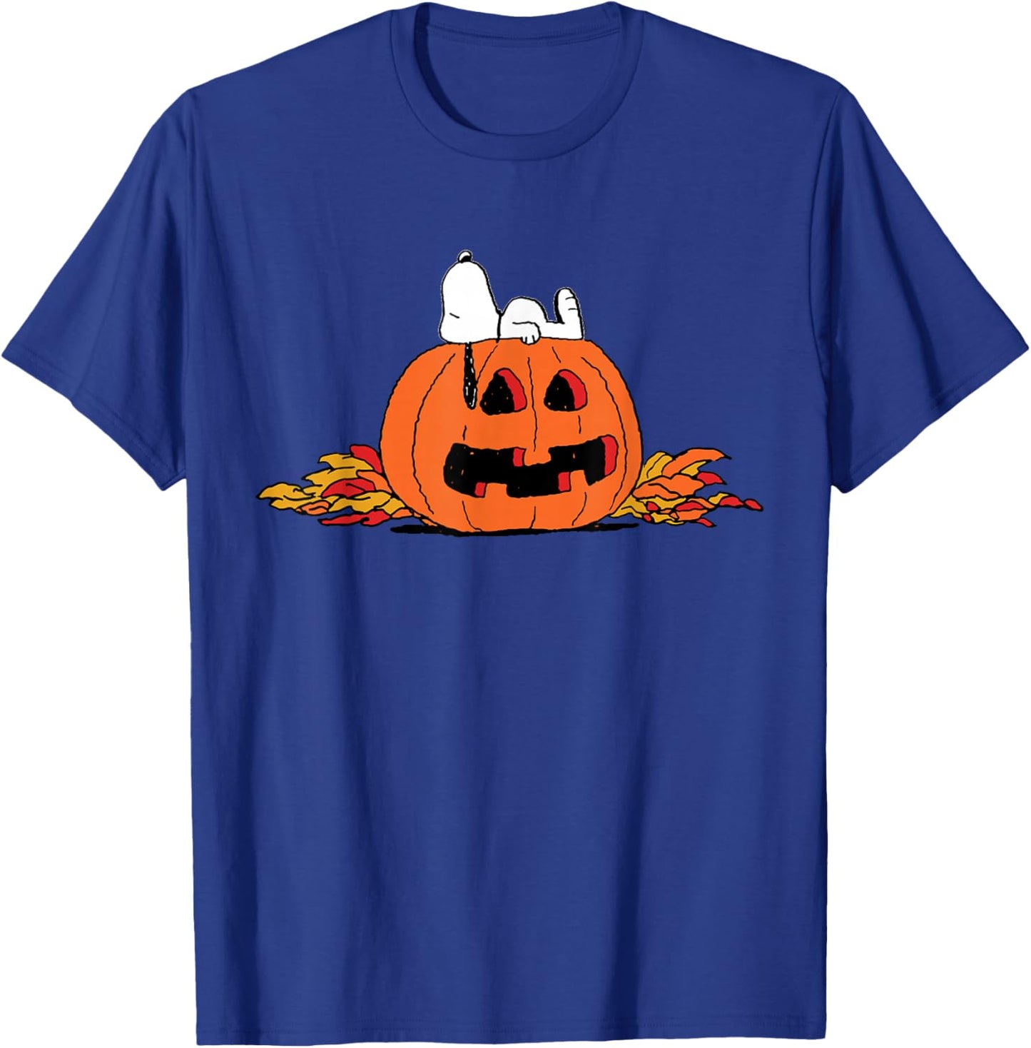 Peanuts Snoopy Lantern Halloween T-Shirt - T-Shirt | Royal