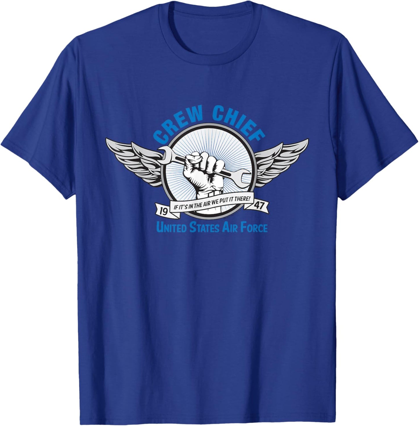 Crew Chief - United States Air Force T-Shirt - T-Shirt | Royal
