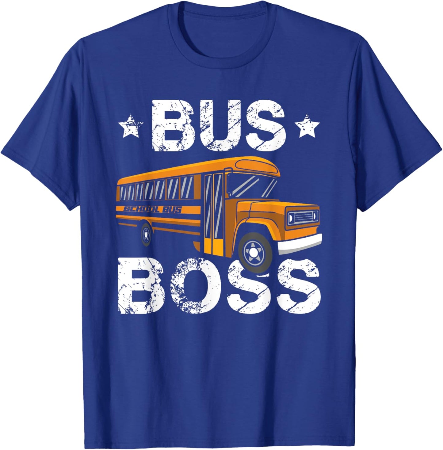 Bus Boss School Bus Driver Passenger Student Bus Driving T-Shirt - T-Shirt | Royal