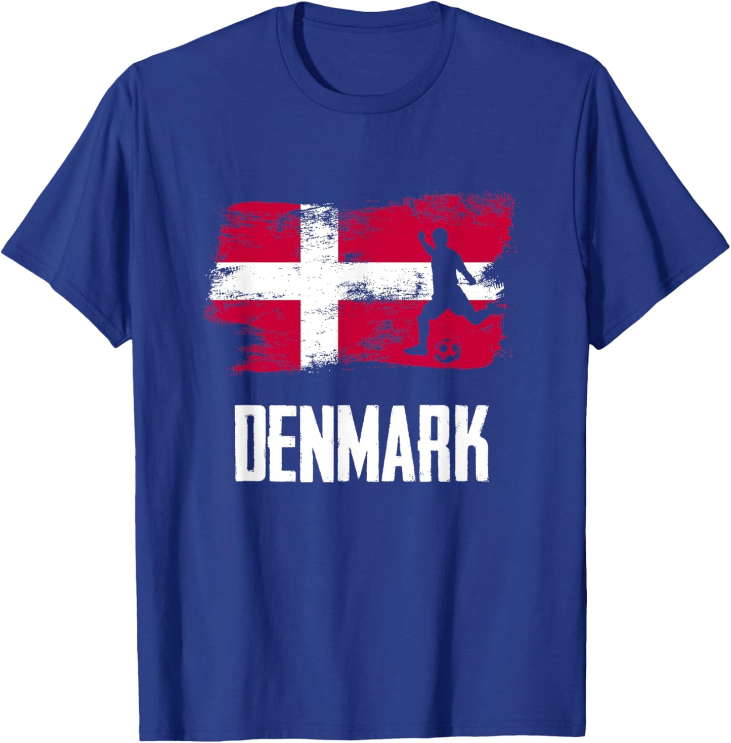 Denmark Flag Jersey Danish Soccer Team Danish T-Shirt - T-Shirt | Royal