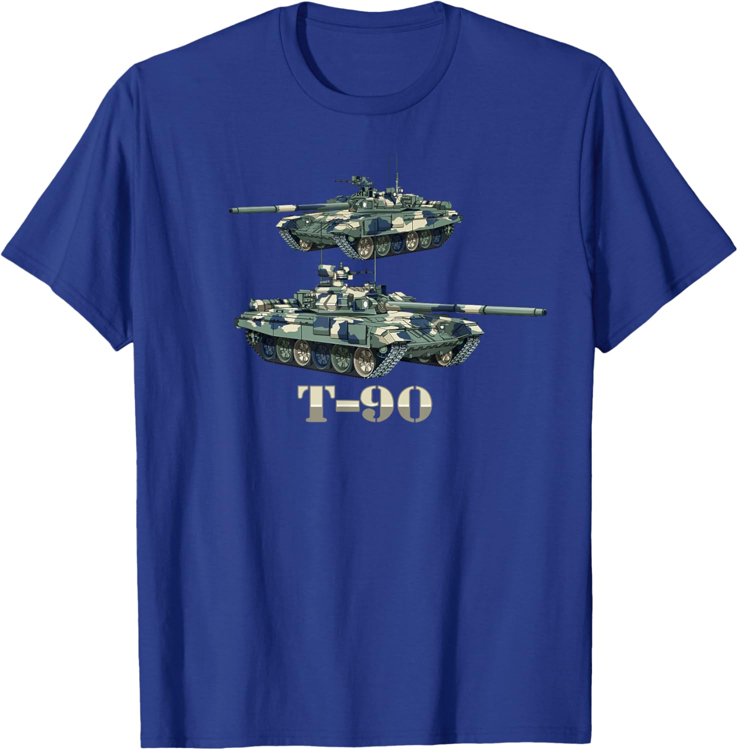 T-90 Russian Main Battle Tanks Diagram T-Shirt - T-Shirt | Royal