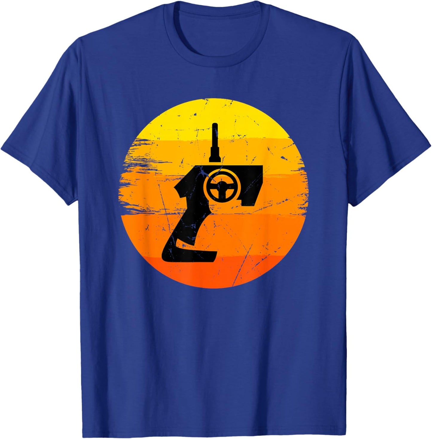 Retro Drag Racing RC Car Enthusiast Mini Car Slot Car Racer T-Shirt - T-Shirt | Royal