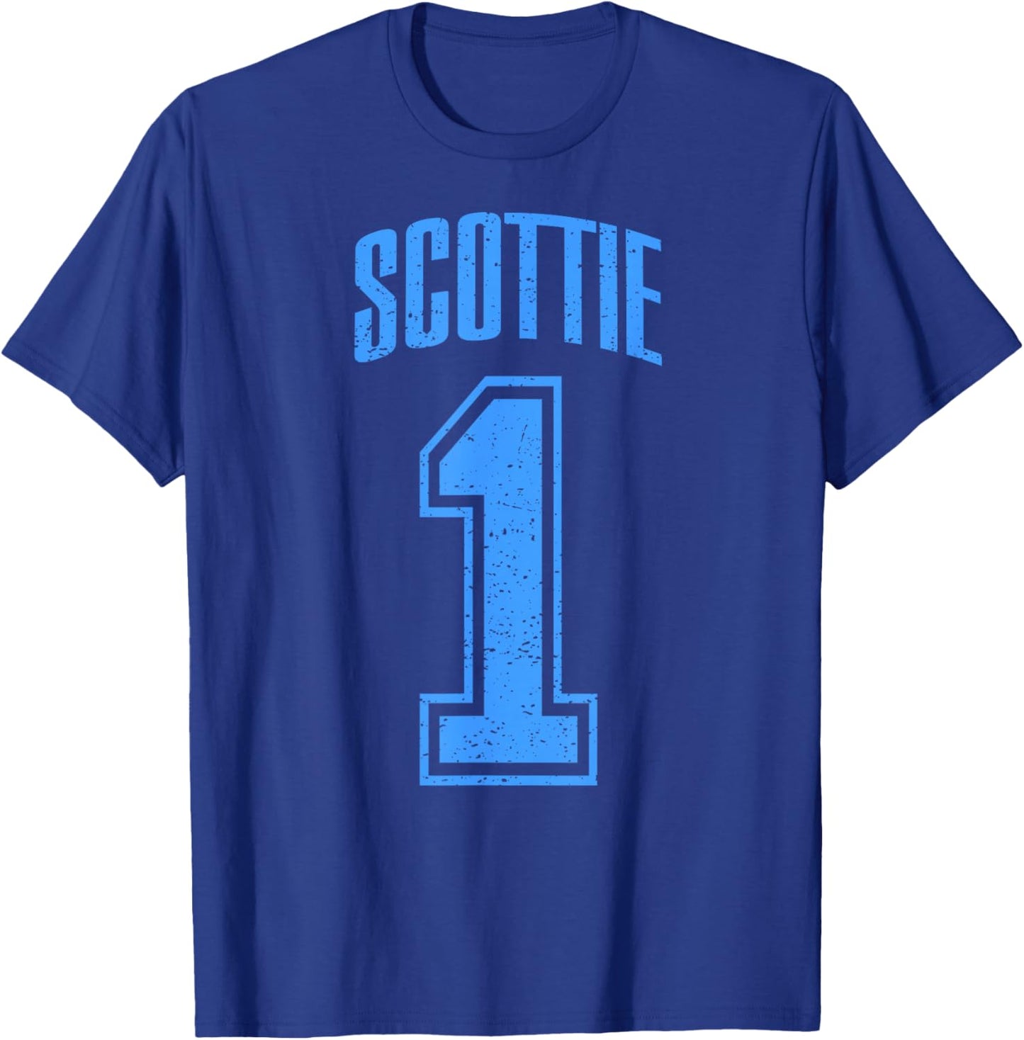 Scottie Supporter Number 1 Biggest Fan T-Shirt - T-Shirt | Royal