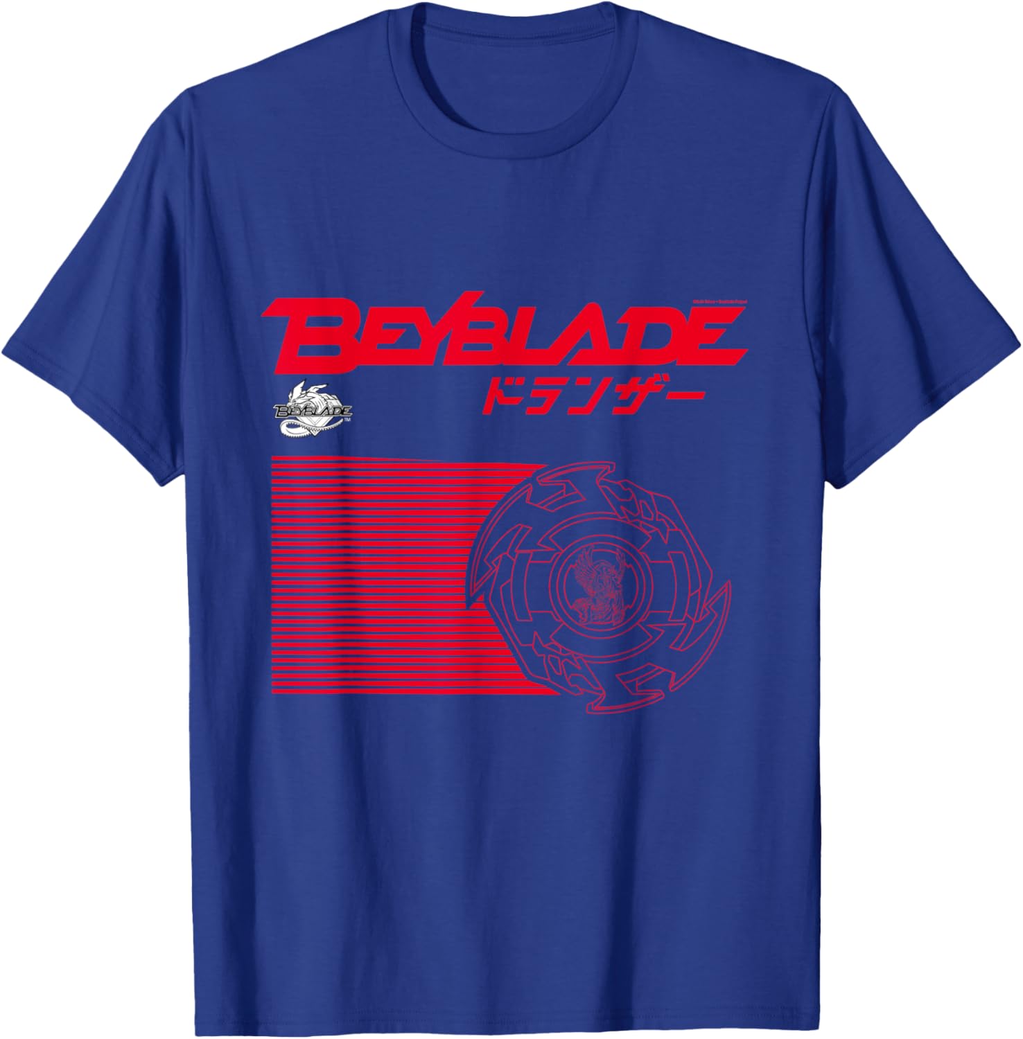Hasbro BEYBLADE DRANZER Men's Black Modern Cartoon T-Shirt - T-Shirt | Royal