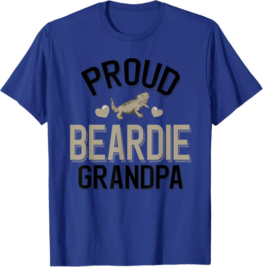 Cute Beardie Grandpa T-Shirt - T-Shirt | Royal