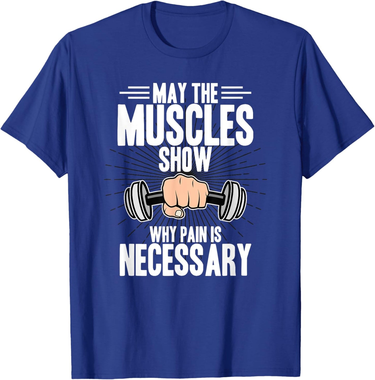 Fitness Quote Motivational Gym Motivate Personal Trainer T-Shirt - T-Shirt | Royal