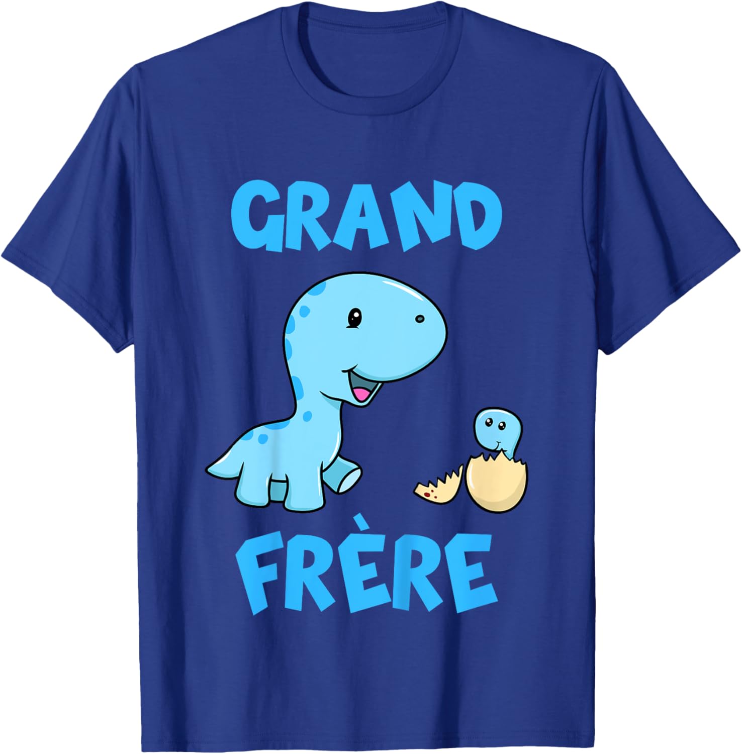 French Grand Frere Pregnancy Announcement Dinosaur T-Shirt - T-Shirt | Royal