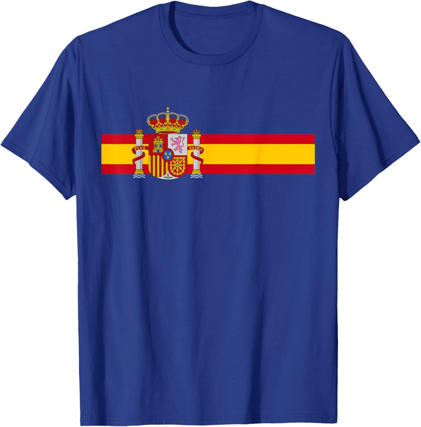Spain National Flag Espana Color Band Madrid Barcelona T-Shirt - T-Shirt | Royal