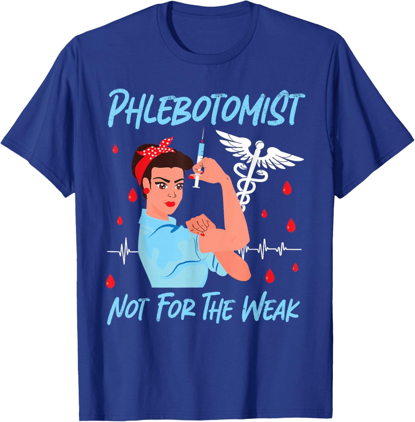 Phlebotomist Tech Technician T-Shirt - T-Shirt | Royal