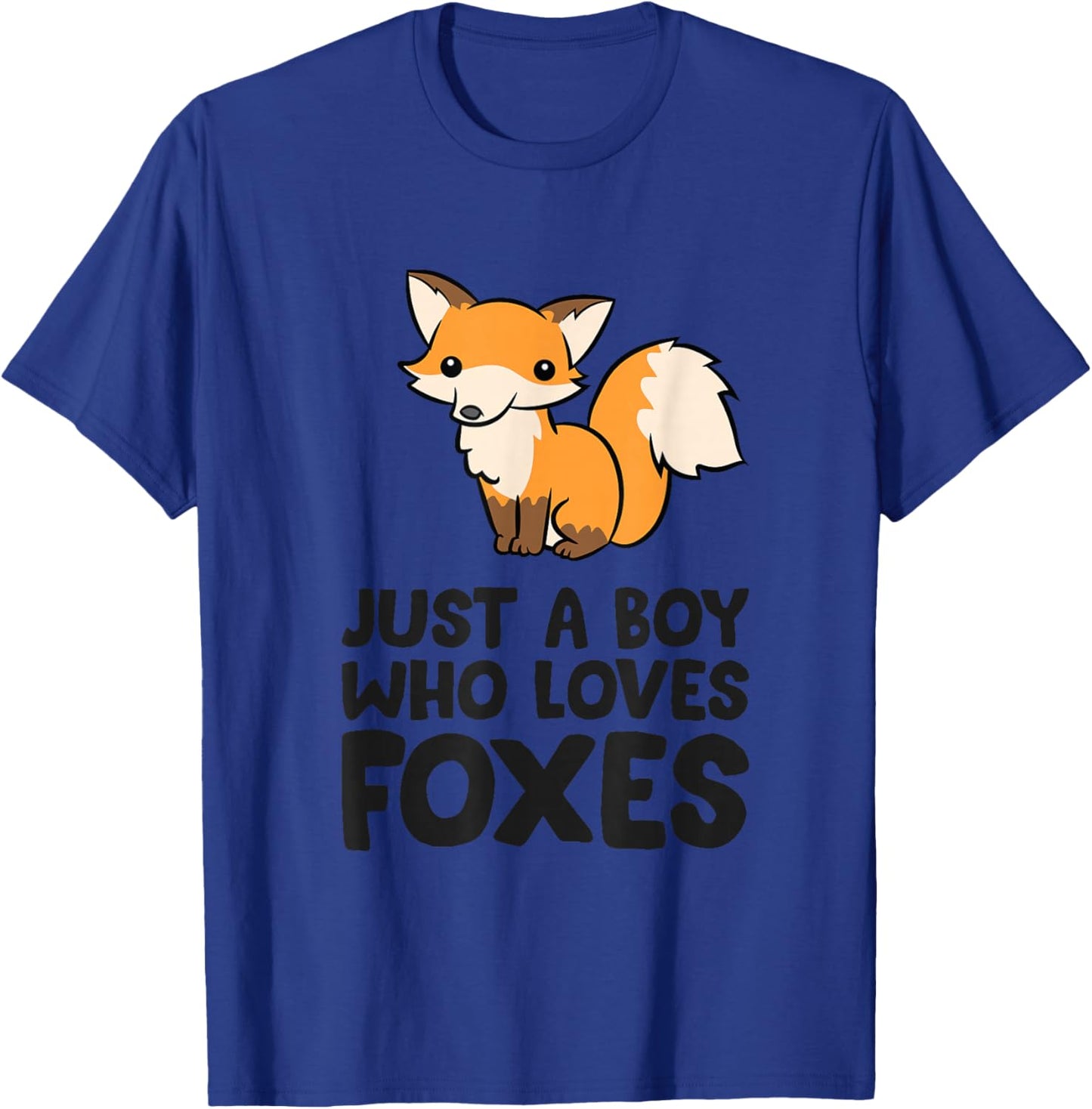 Just a Boy Who Loves Foxes T-Shirt - T-Shirt | Royal