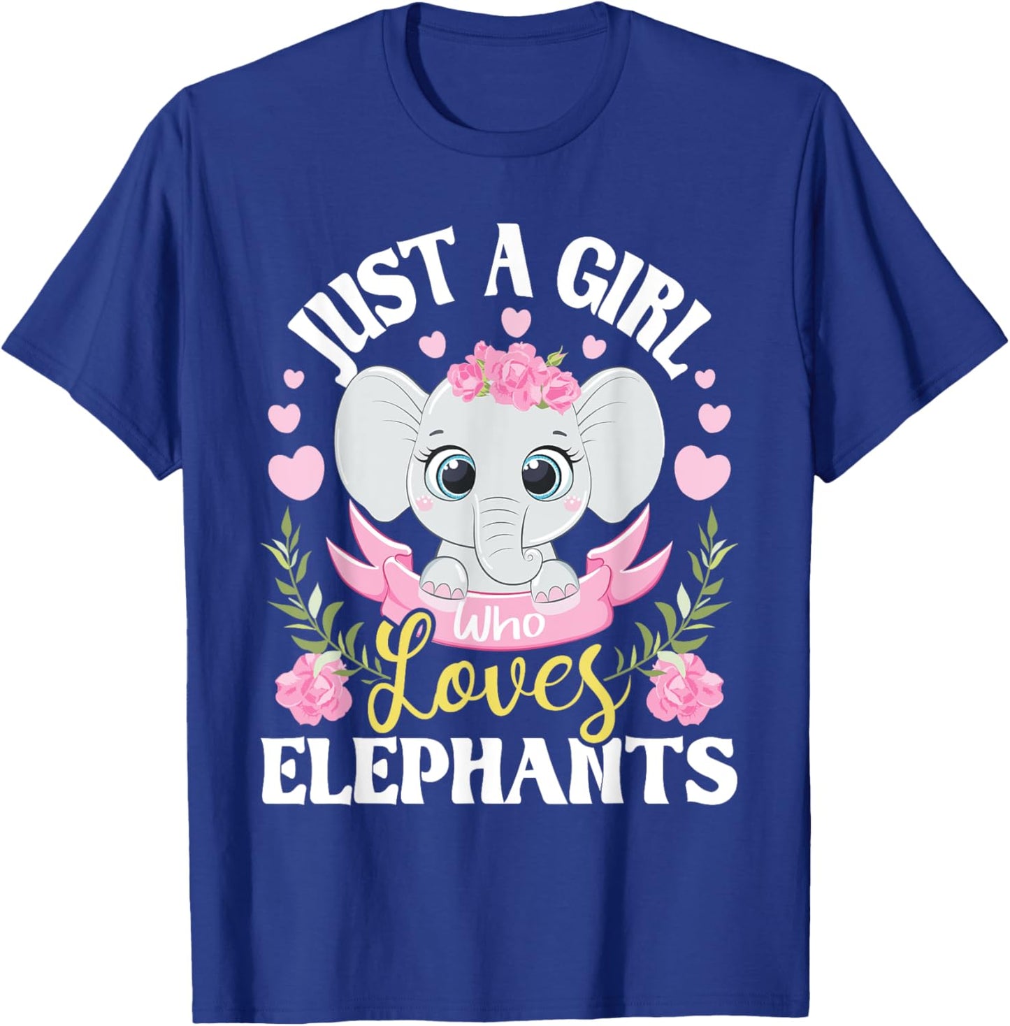 Just A Girl Who Loves Elephants - Elephant Lover Zookeeper T-Shirt - T-Shirt | Royal
