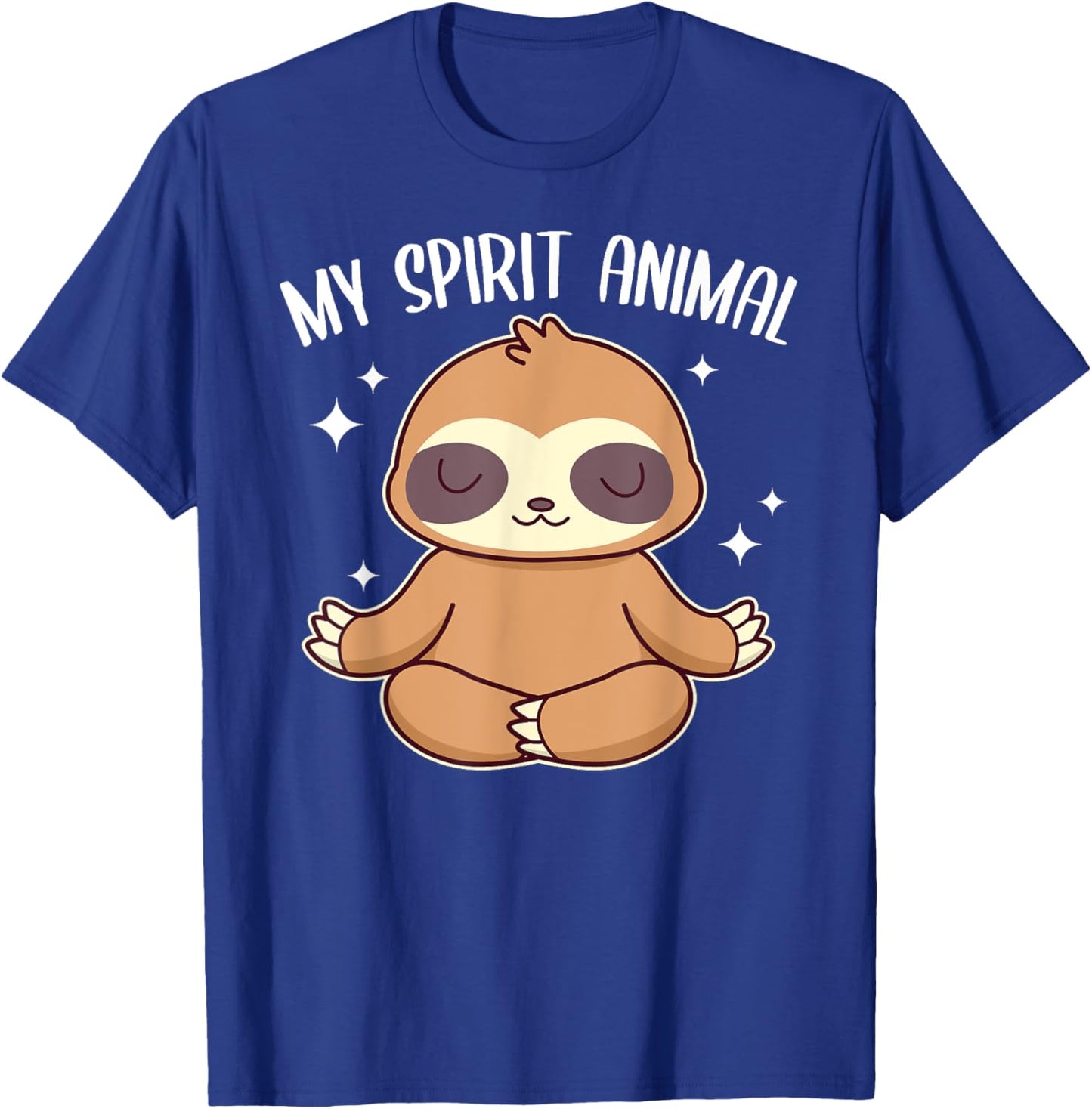 Sloth Is My Spirit Animal Lazy Sloth T-Shirt - T-Shirt | Royal