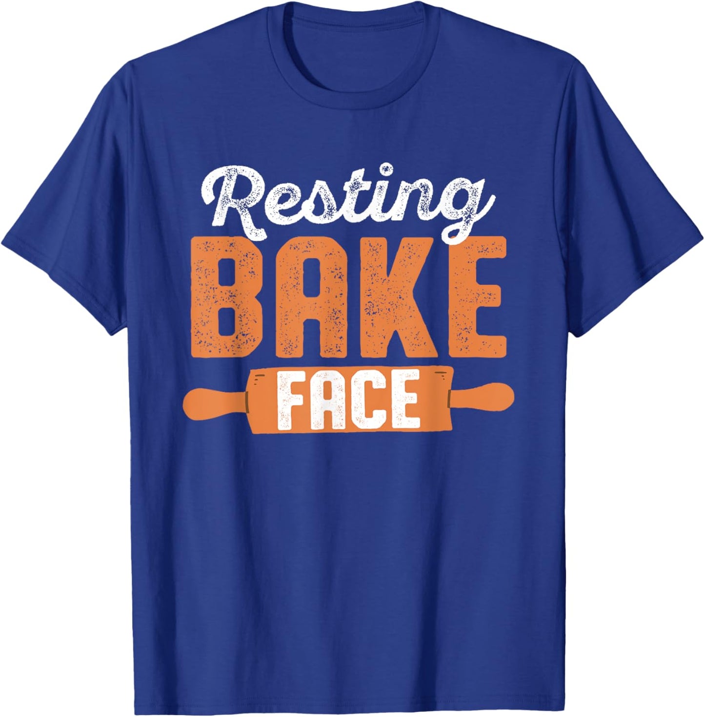 Resting Bake Face - Funny Baking Pun Design T-Shirt - T-Shirt | Royal