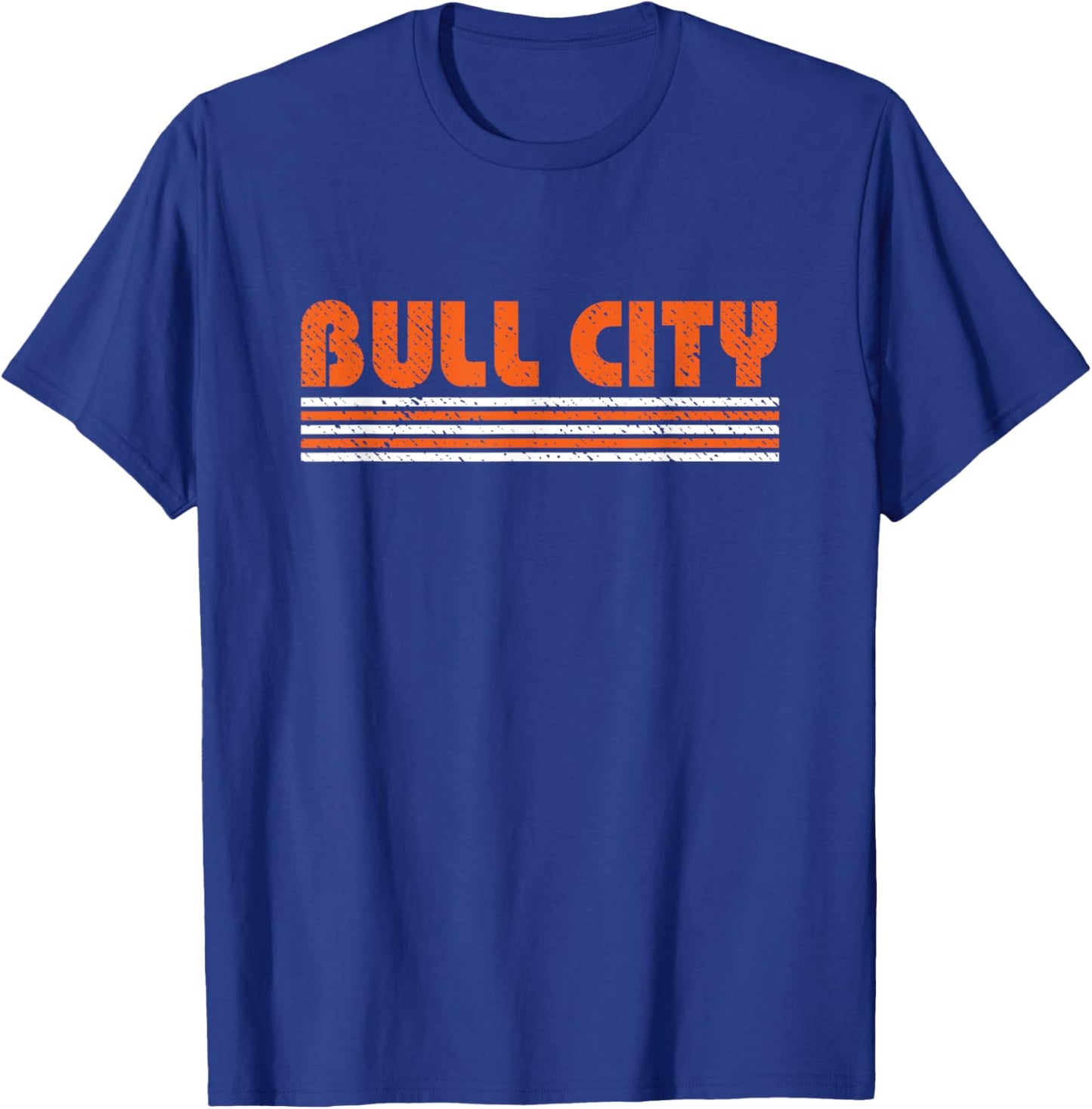 Durham Bull City Vintage 80s Retro Style T-Shirt - T-Shirt | Royal