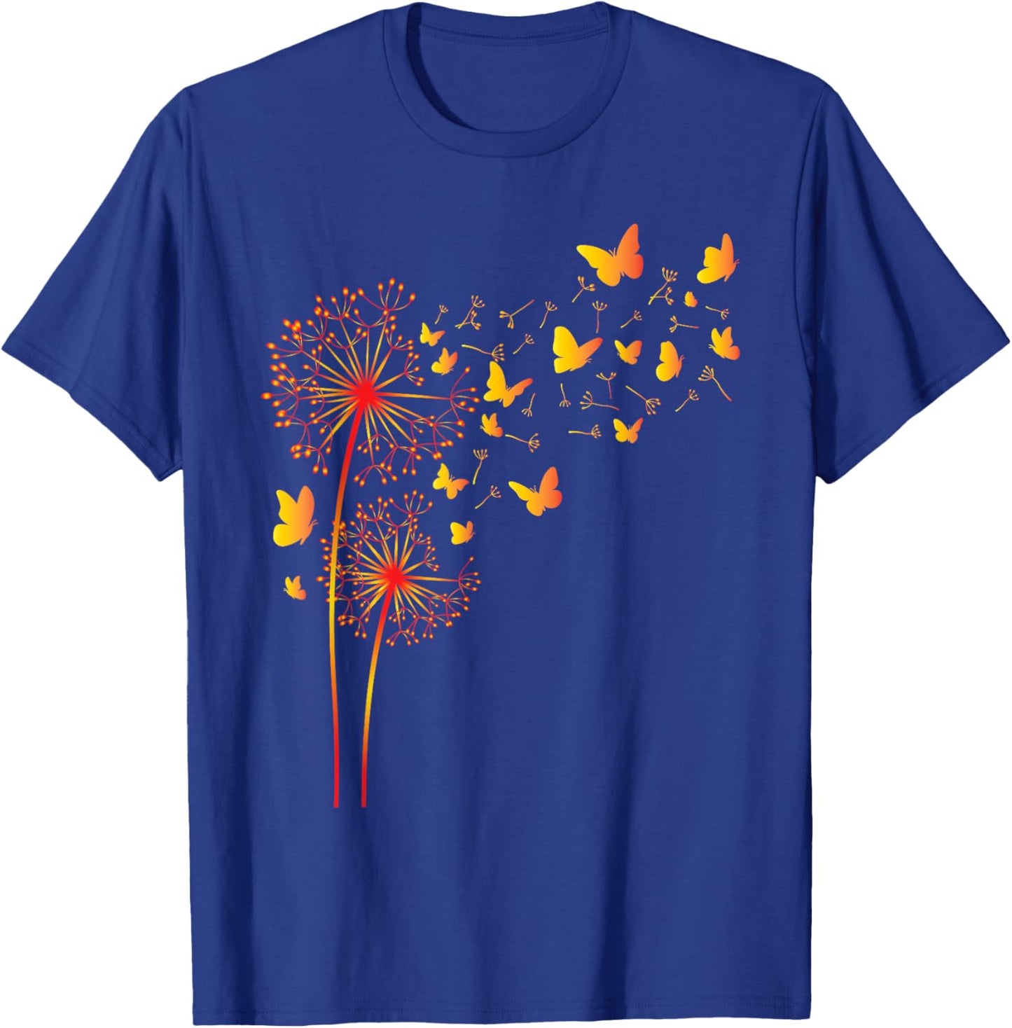 Butterflies Flowers - Butterfly Lover Entomology T-Shirt - T-Shirt | Royal