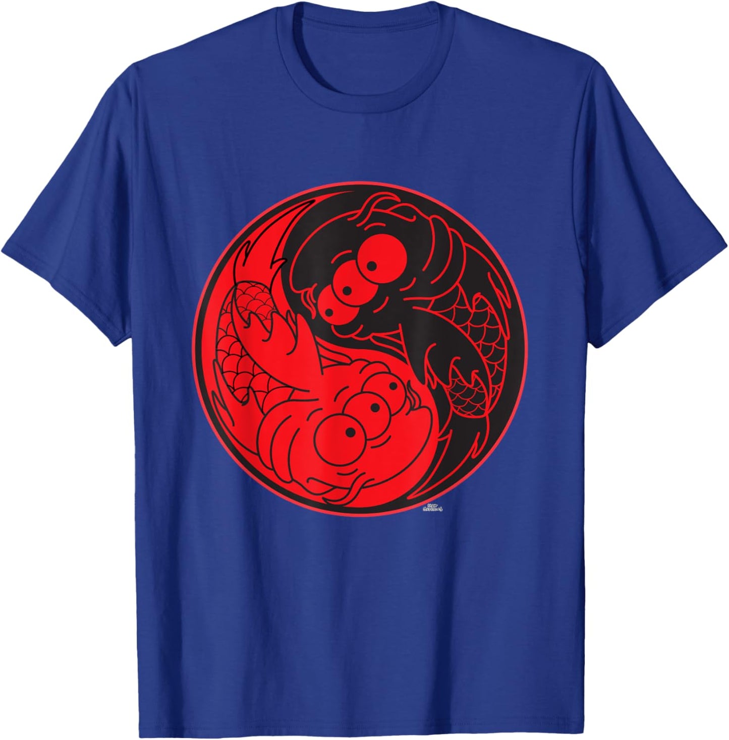 The Simpsons Blinky the Koi Fish Yin Yang 90s T-Shirt - T-Shirt | Royal