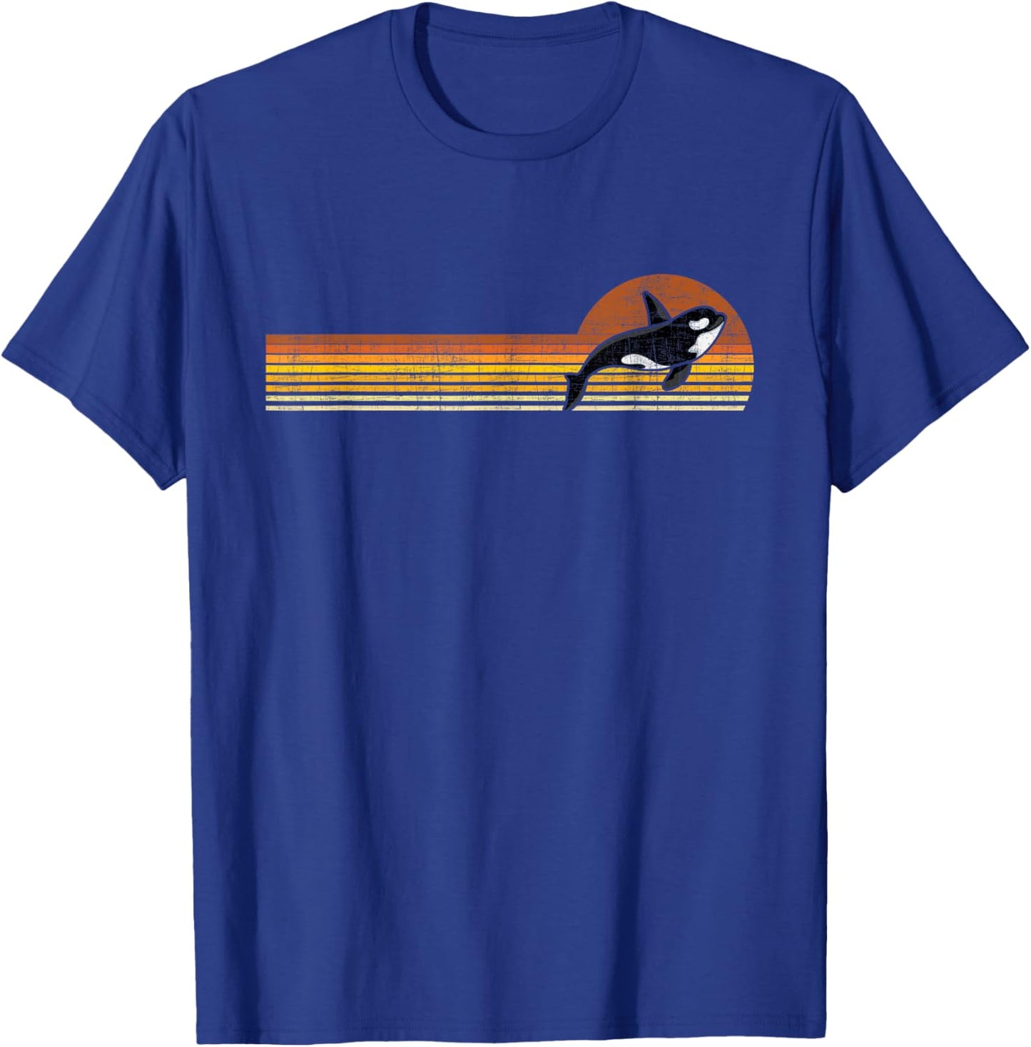 Retro Whale Lover - Marine Biologist Aquarist Whales Diver T-Shirt - T-Shirt | Royal