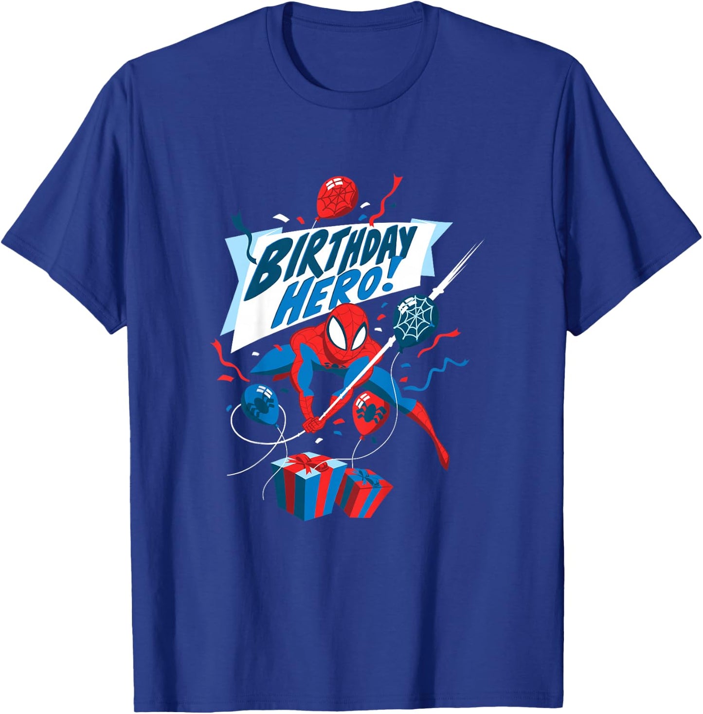 Kids Marvel Spider-Man Birthday Hero T-Shirt - T-Shirt | Royal