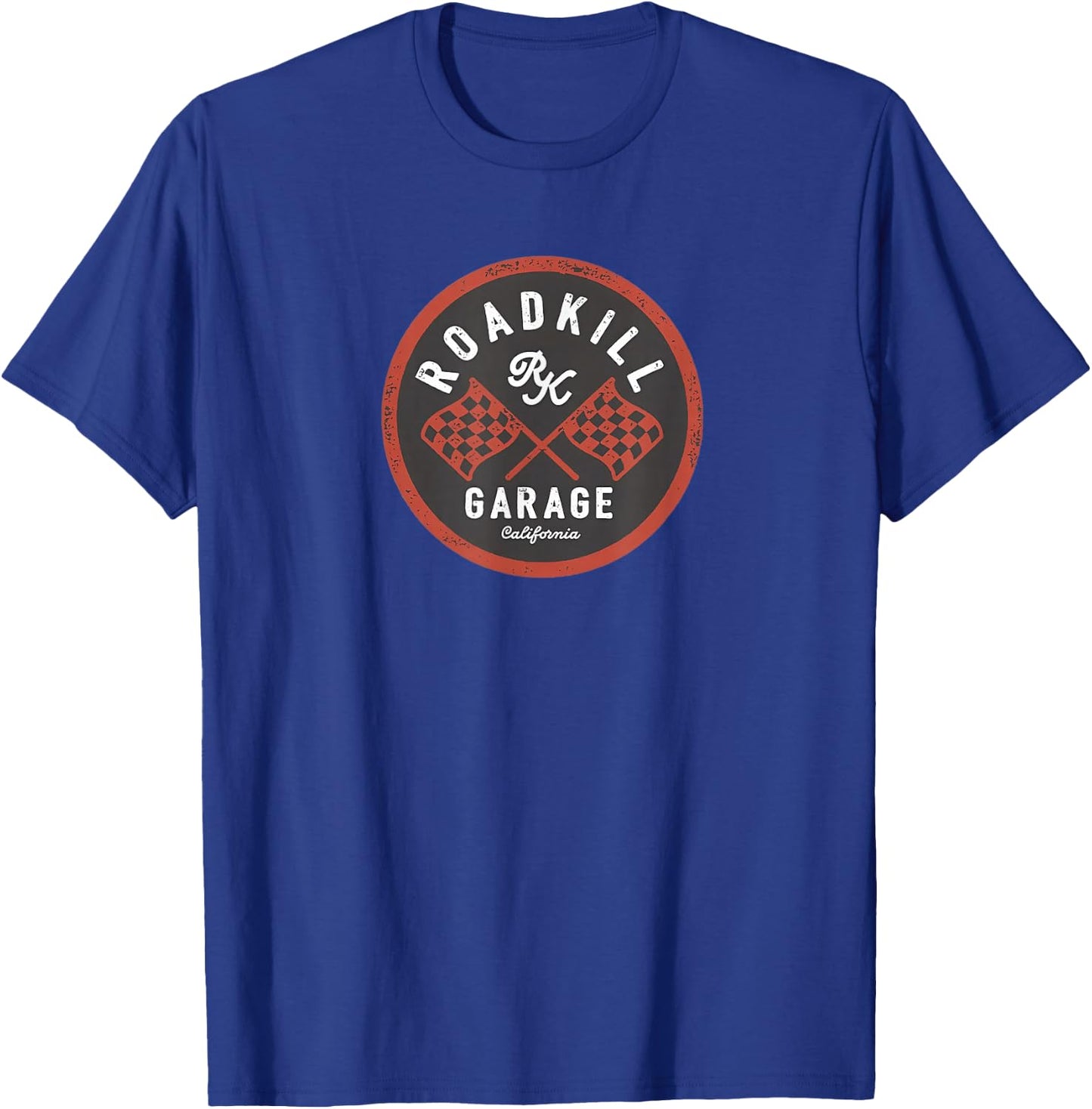 Roadkill Garage Flags T-Shirt - T-Shirt | Royal