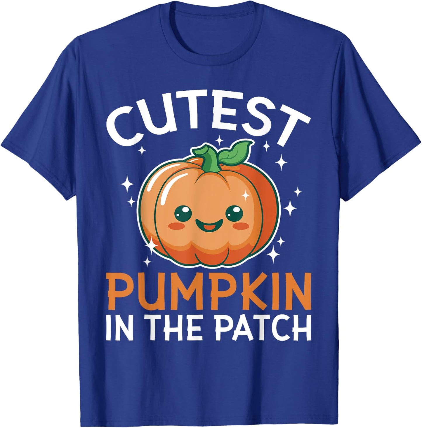Cutest Pumpkin in the Patch Funny Halloween Kids Adults T-Shirt - T-Shirt | Royal