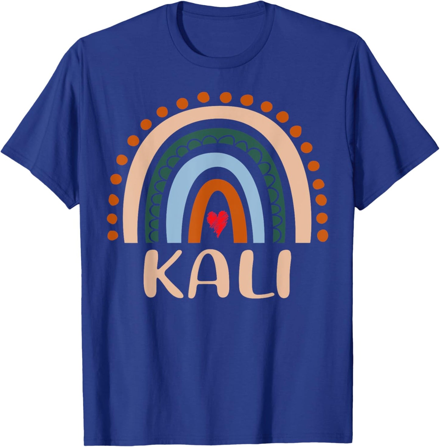 Kali Name Personalized Funny Women Rainbow Kali T-Shirt - T-Shirt | Royal