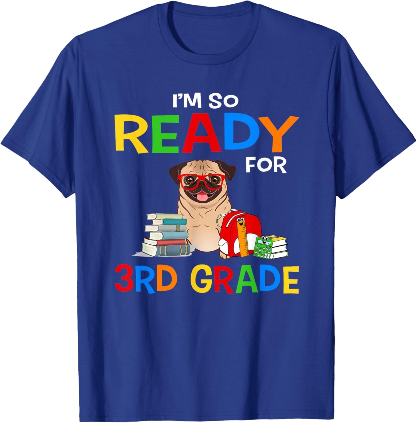 I'm So Ready For Dabbing 3rd Grade Dog Cute Back To School Men Women Kids T-Shirt - T-Shirt | Royal