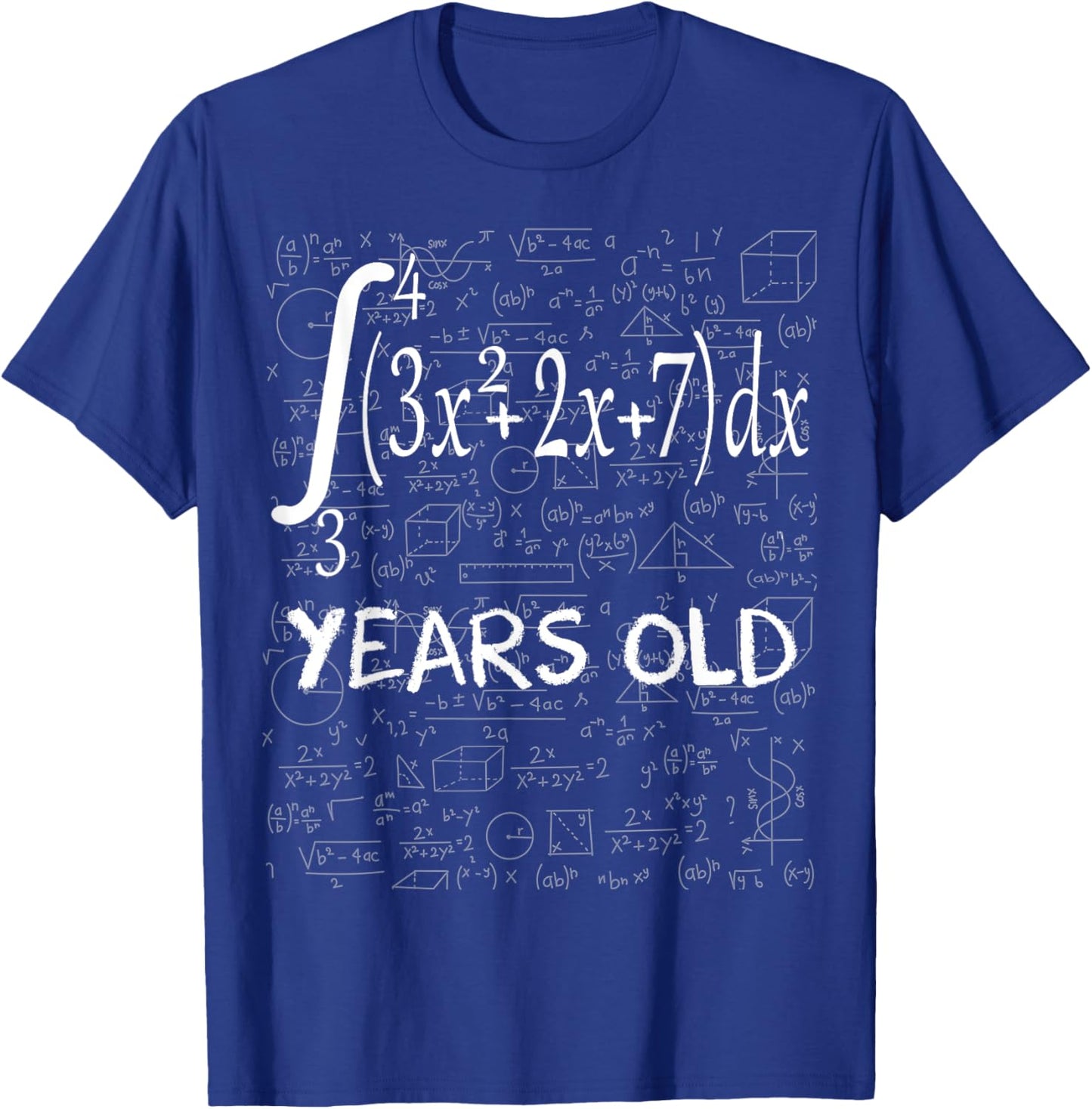 Funny math geek 51 years old 51st birthday integral calculus T-Shirt - T-Shirt | Royal