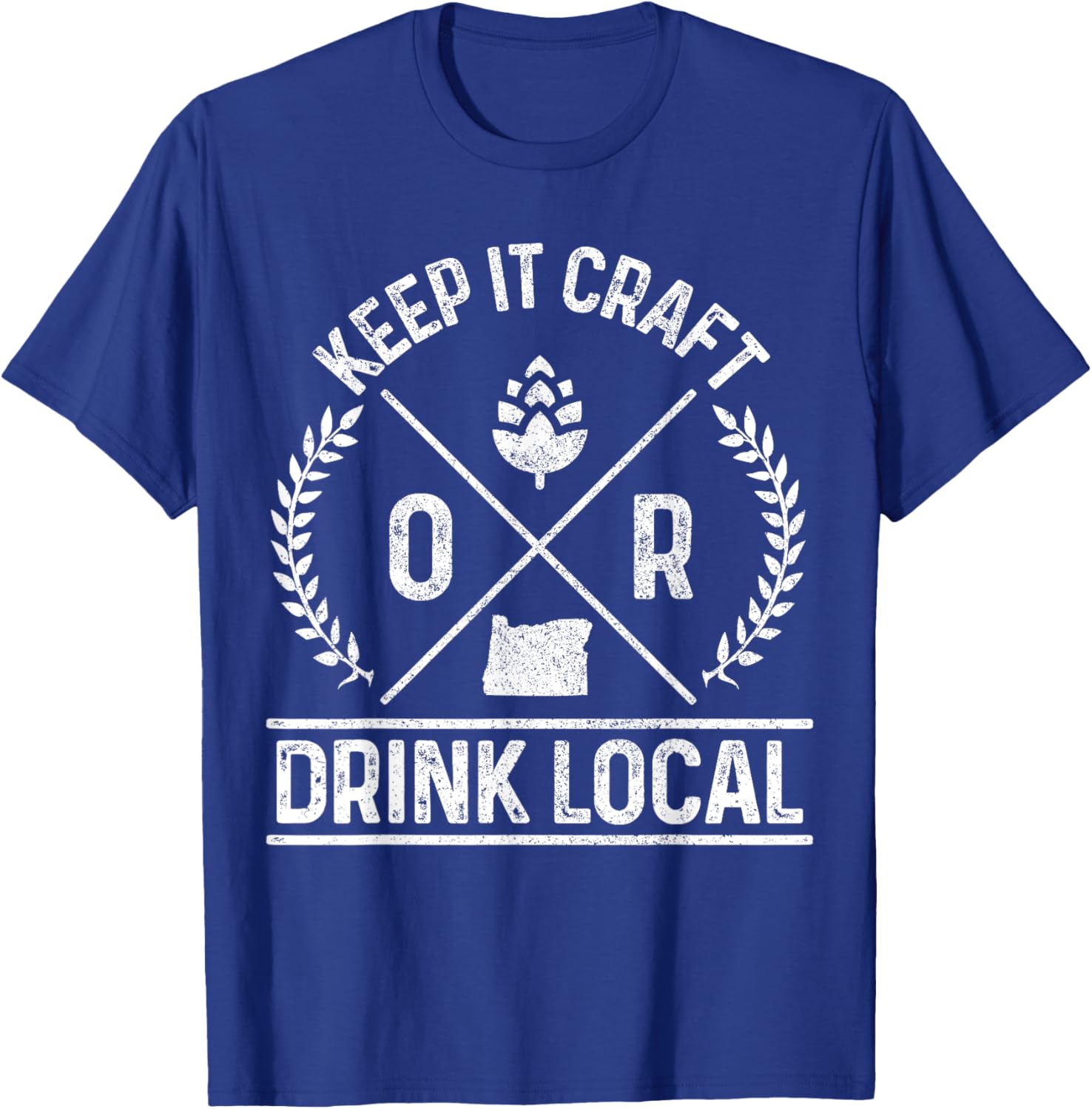 Oregon Drink Local OR Brewery Brewmaster Craft Beer Brewer T-Shirt - T-Shirt | Royal