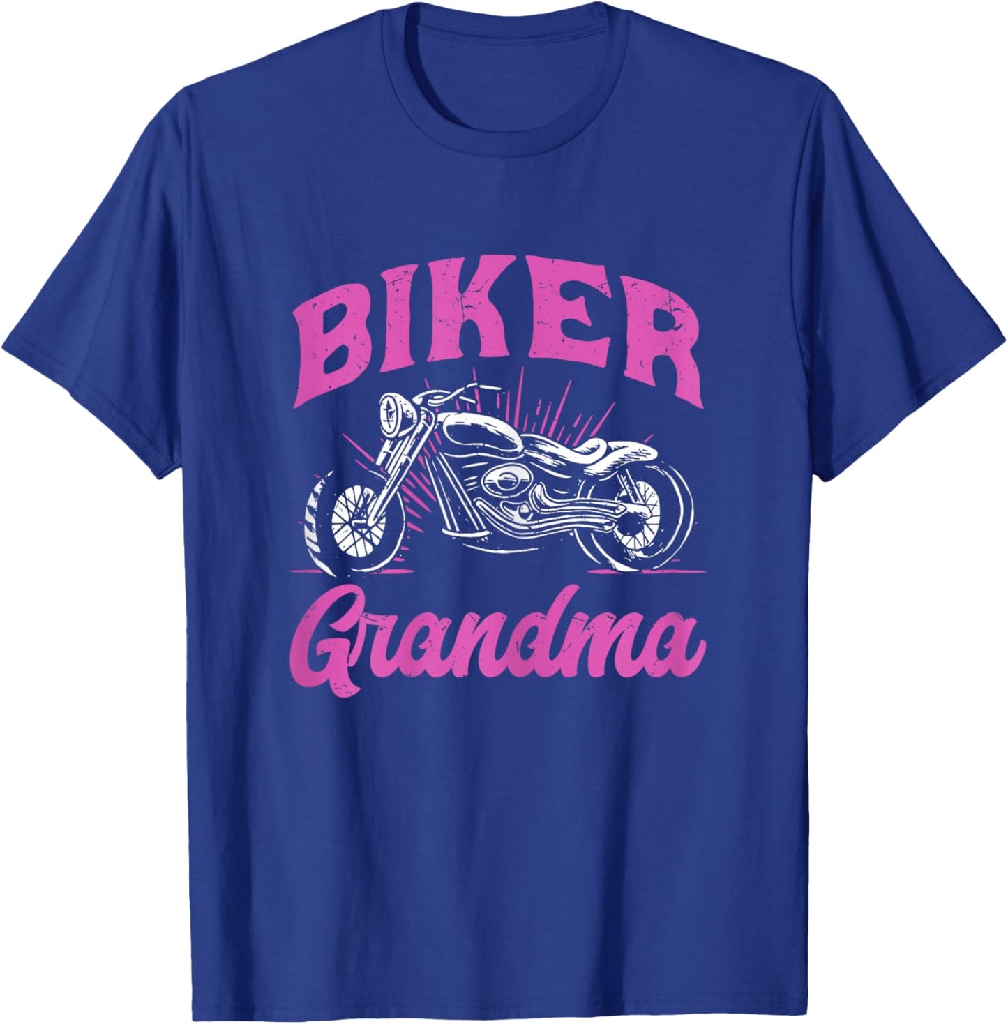 Motorcyclist Mothers Day Motorcycle Biker Grandma T-Shirt - T-Shirt | Royal