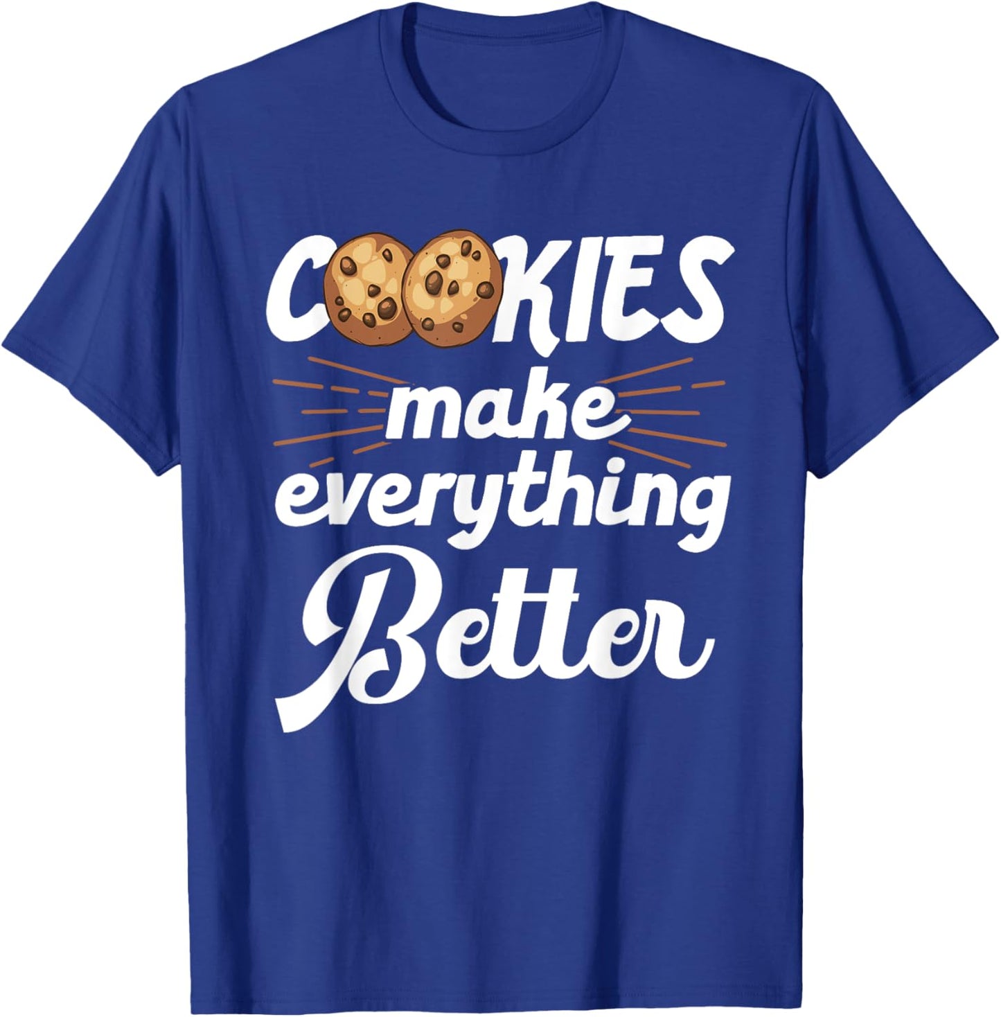 Funny Cookie Lover Art For Kids Men Women Pastry Chef Bakers T-Shirt - T-Shirt | Royal