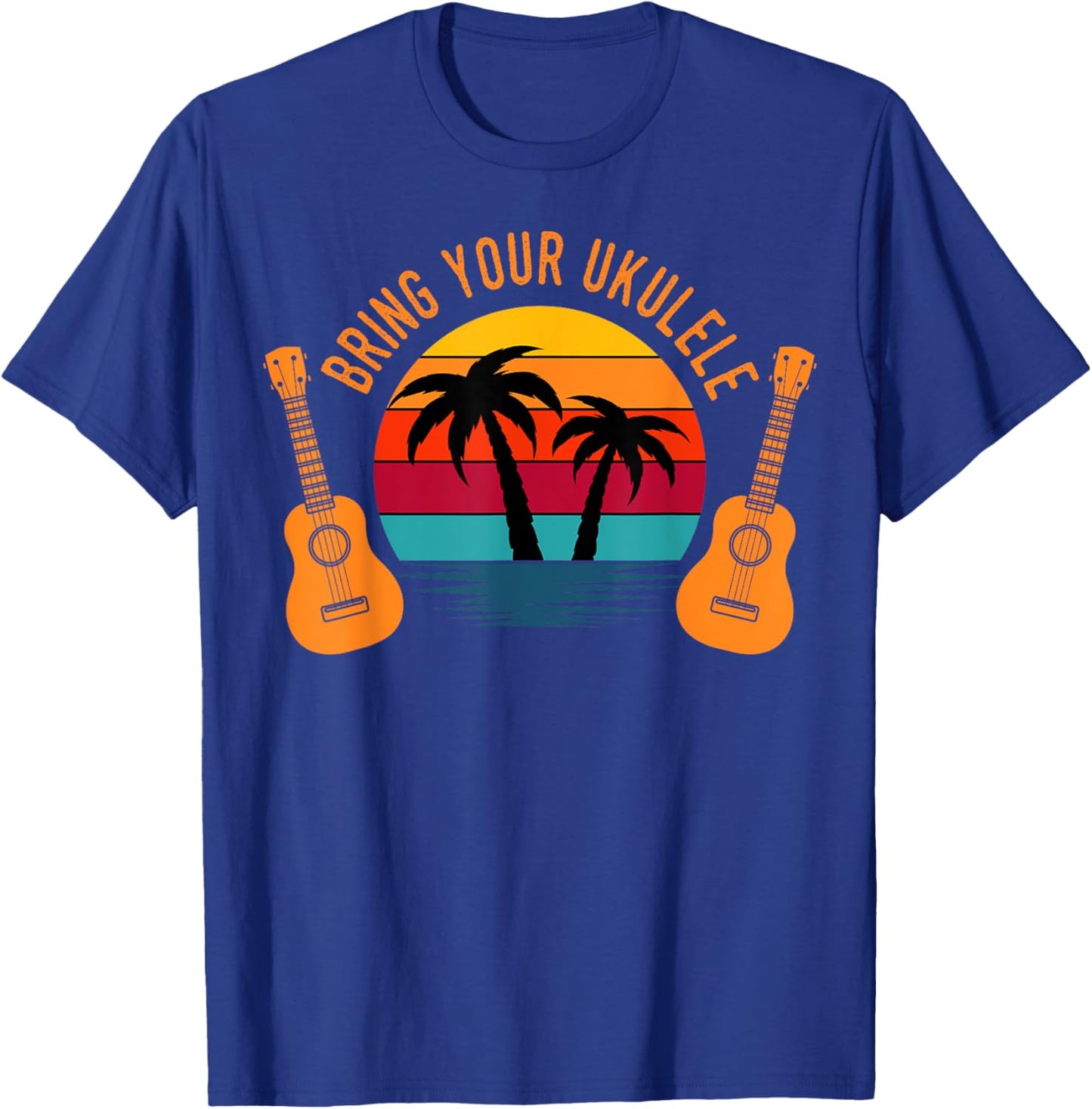 Bring Your Ukulele Retro Vintage Hawaiian T-Shirt - T-Shirt | Royal