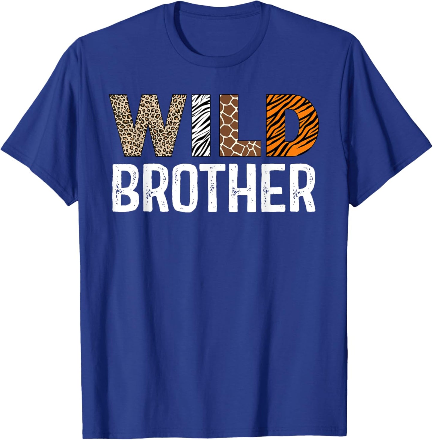 Brother of The Wild One Zoo Birthday Safari Jungle Family T-Shirt - T-Shirt | Royal