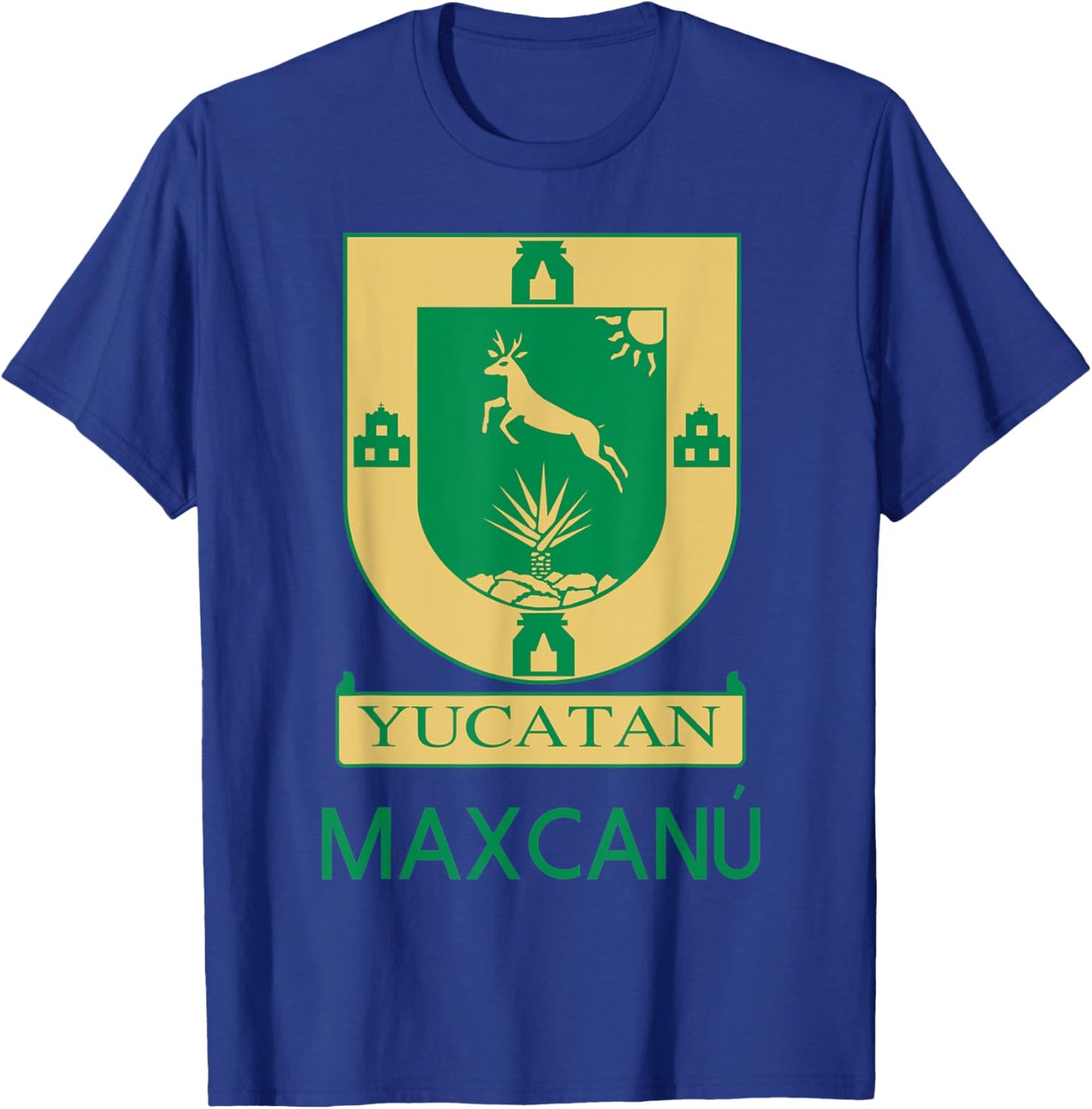Maxcanu Yucatan Estado De Mexico Escudo Eagle Aguila T-Shirt - T-Shirt | Royal