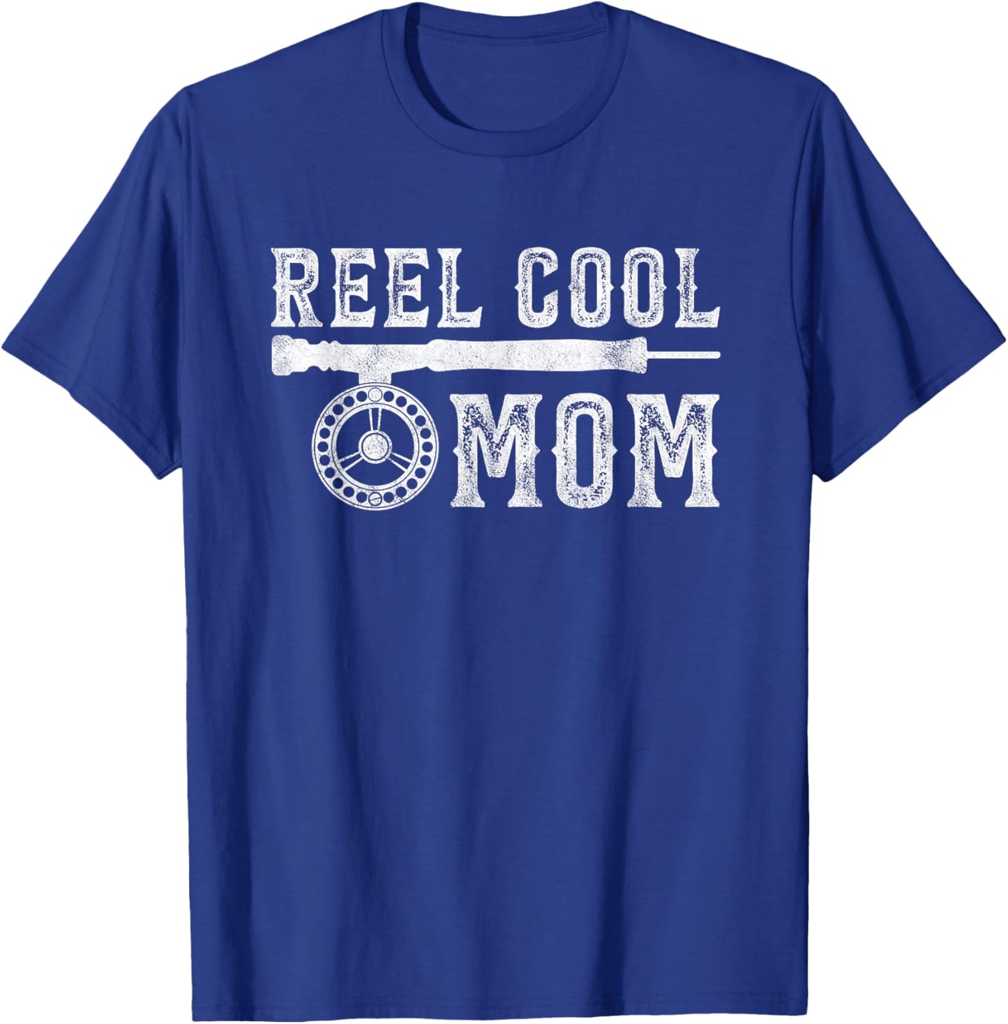 Reel Cool Fly Fishing Mom - Funny Mother Fisherman Joke T-Shirt - T-Shirt | Royal