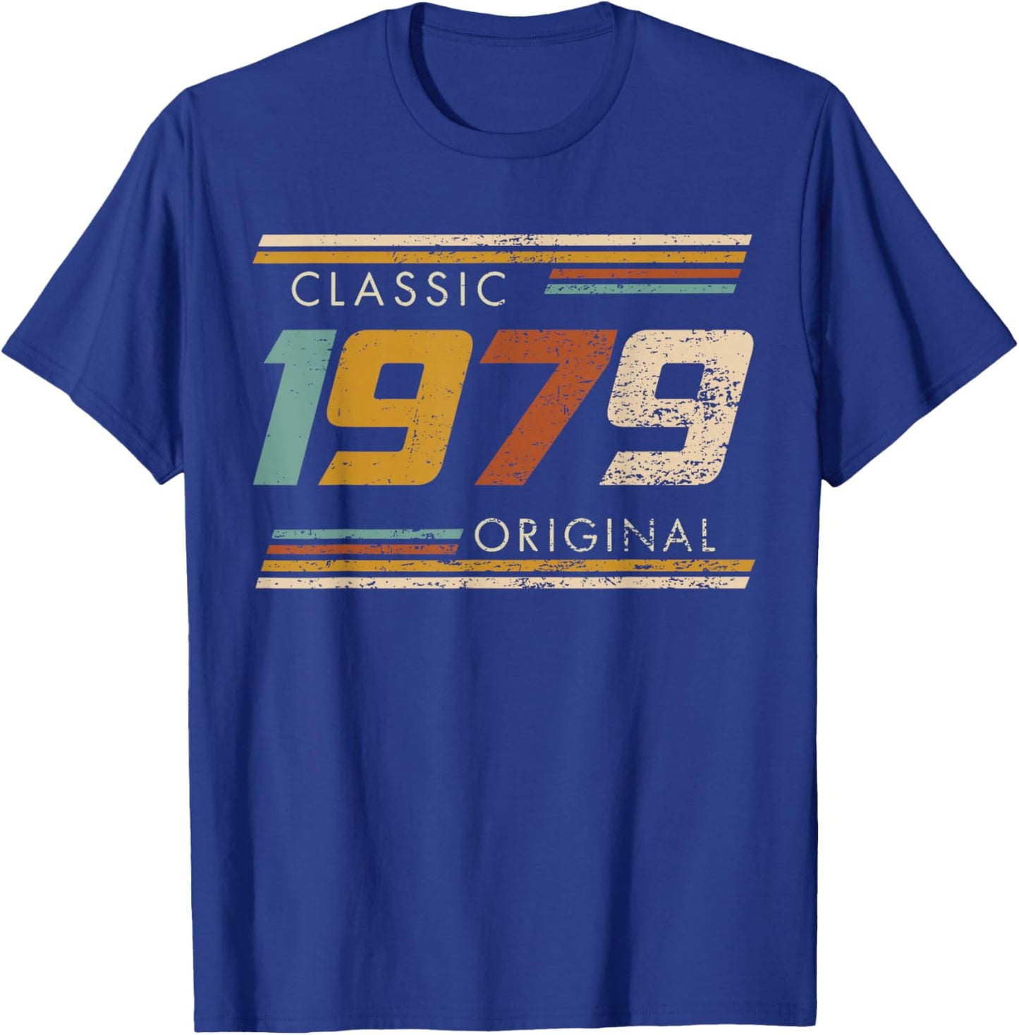 Classic 1979 Original Vintage Birthday Est 1979 Edition T-Shirt - T-Shirt | Royal