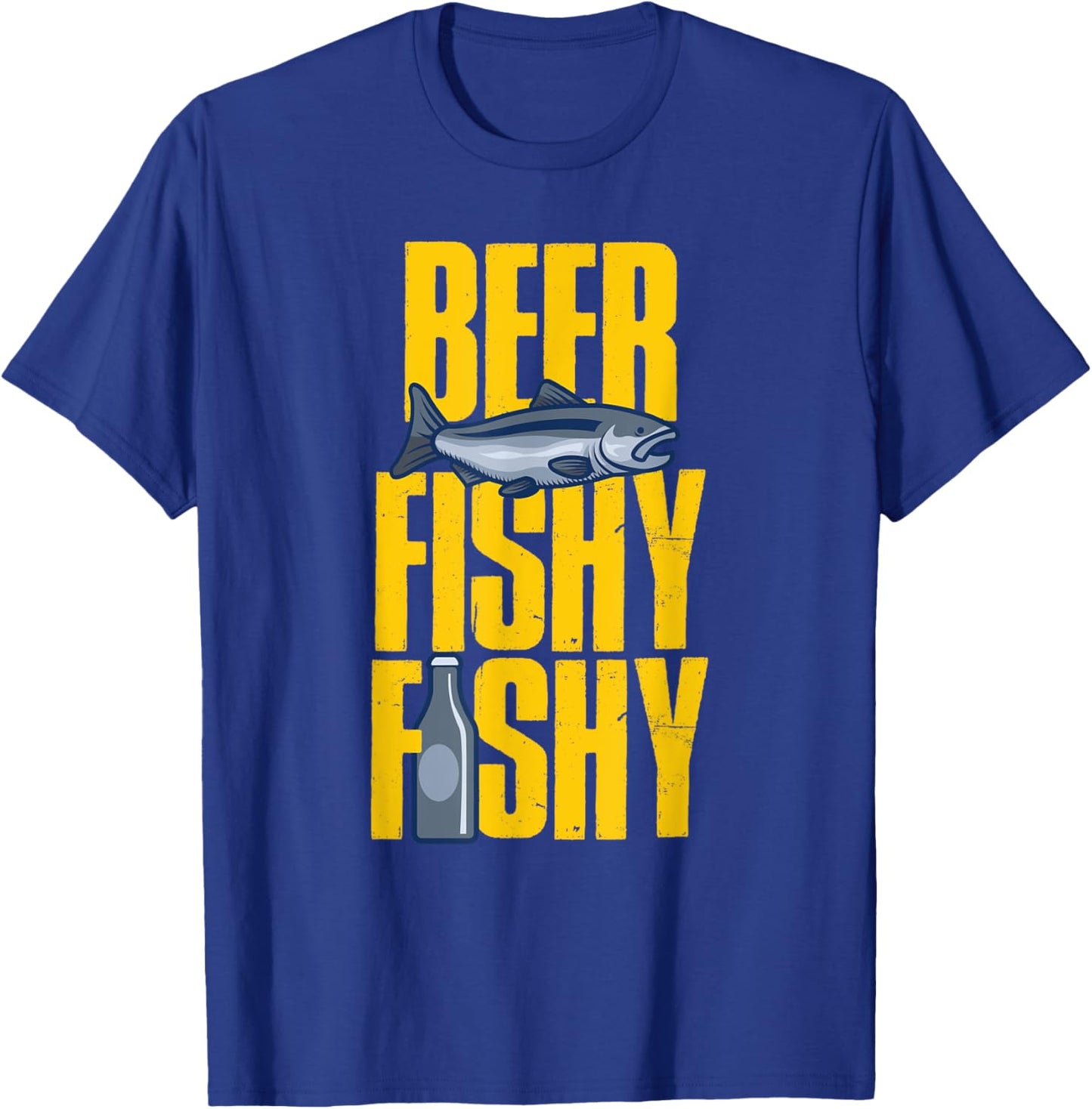 Beer Fishy Fishy Design For Fishing Lovers T-Shirt - T-Shirt | Royal
