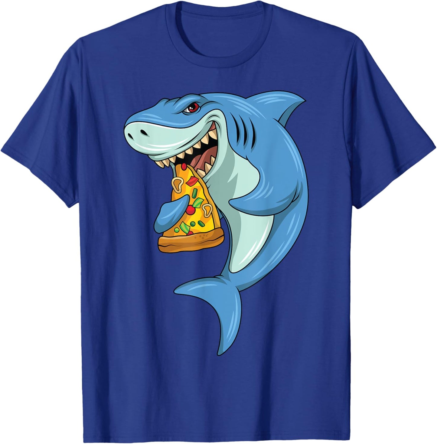 Shark Pizza Shark Eating Pizza Shark And Pizza T-Shirt - T-Shirt | Royal