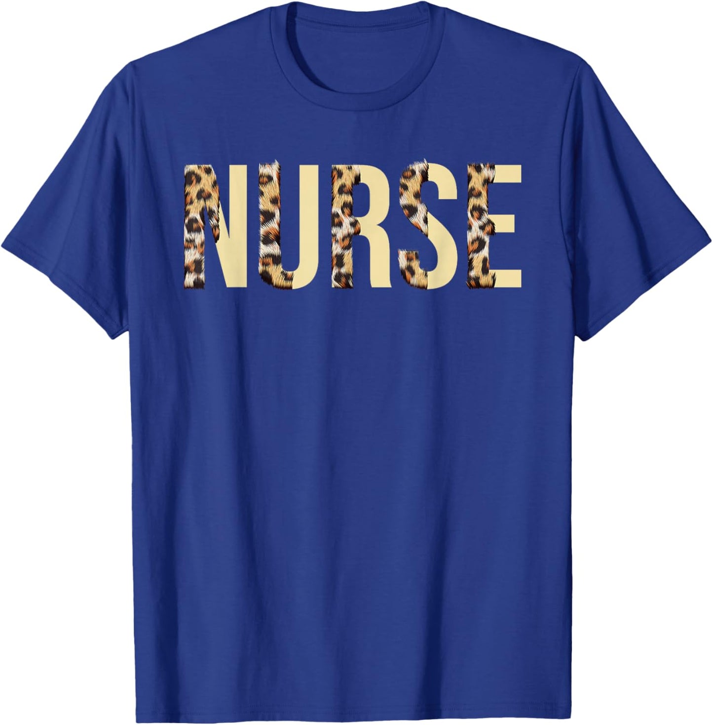 Nurse Leopard - Registered Nurse Nursing RN Healthcare T-Shirt - T-Shirt | Royal