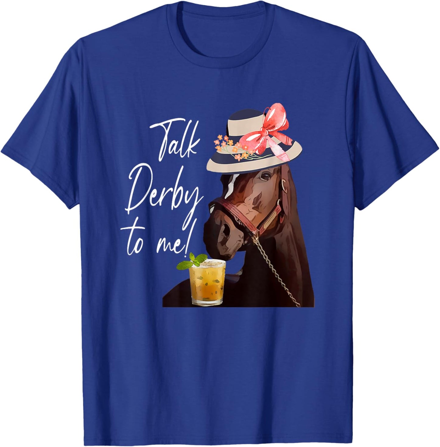 Talk Derby To Me Horse T-Shirt - T-Shirt | Royal