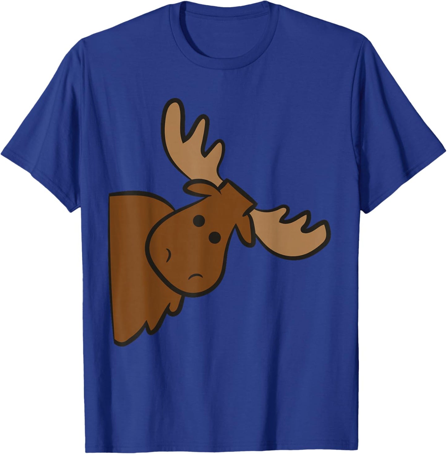Cute Moose Elk Deer Funny Alaska Moose Small T-Shirt - T-Shirt | Royal