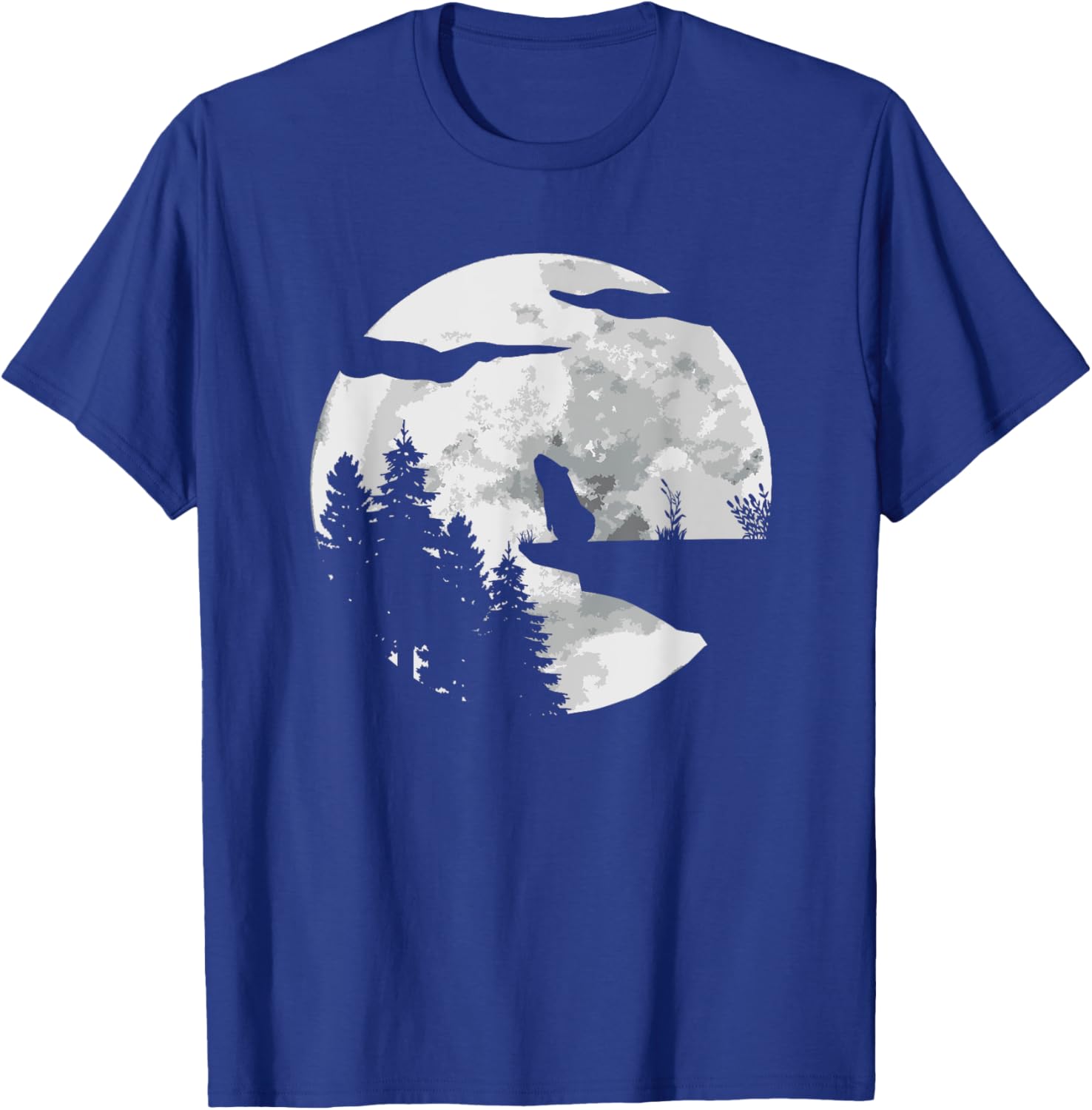 Guinea Pig Silhouette At Night With A Moon - Guinea Pig T-Shirt - T-Shirt | Royal