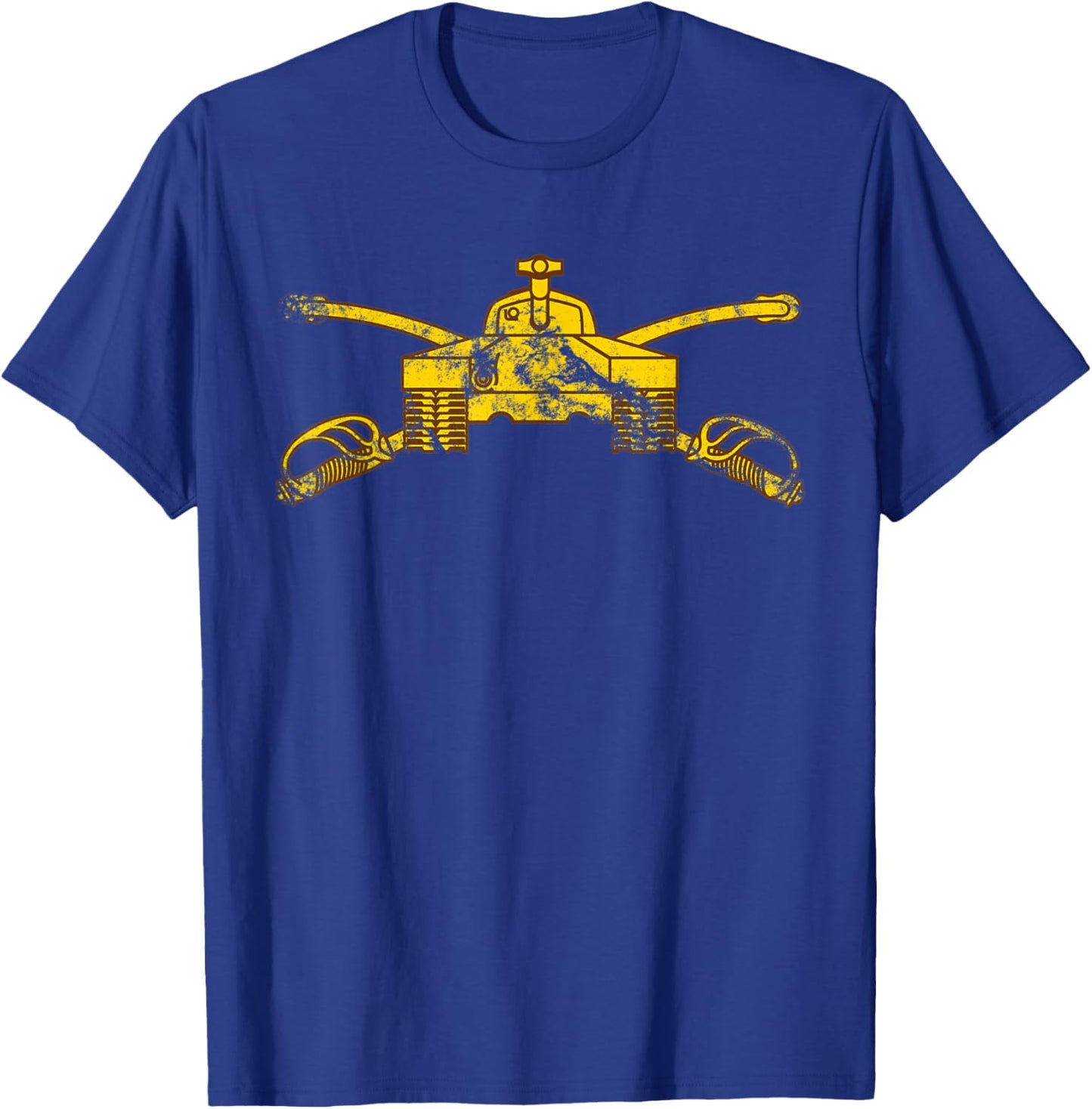 US Army Armor Branch (AR) - 19 Kilo Tanker - 19K Distressed T-Shirt - T-Shirt | Royal