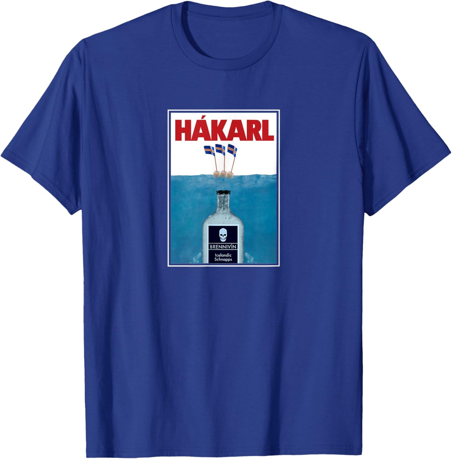 Hakarl Iceland Shark Brennivín Shot Viking Foodie T-Shirt - T-Shirt | Royal