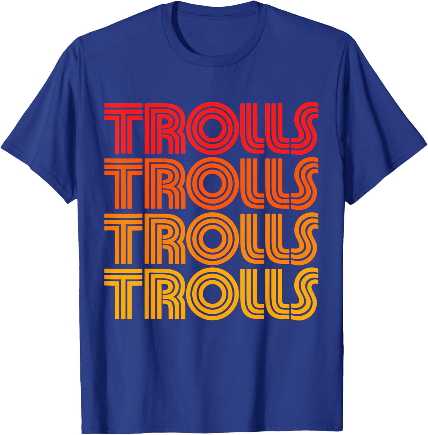 Trolls Retro Vintage Classic Ogre Goblin Beast Monster Joke T-Shirt - T-Shirt | Royal